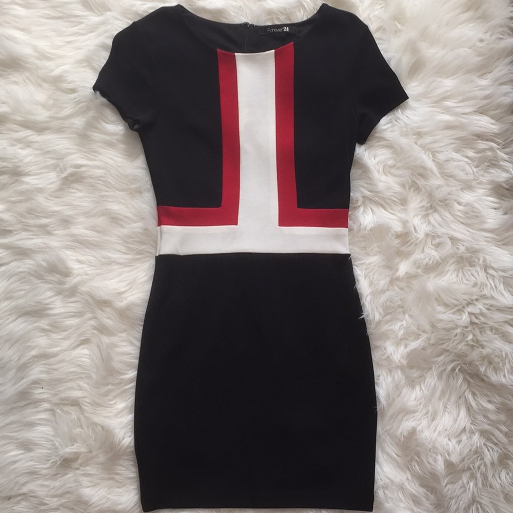 ❤️ black and red cocktail dress